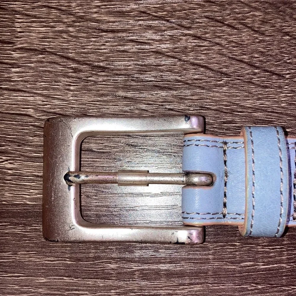 Vintage Women’s 32” Vintage Color Block Fossil Leather Belt